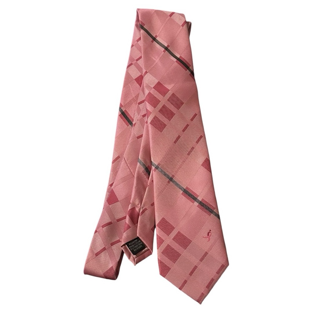 Susan G Komen pink breast cancer awareness tie.